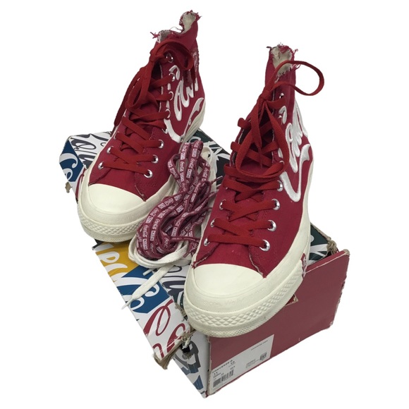 RARE Converse x Coca Cola x Kith Red Chuck 70s hi Sneakers Men 11 hype deadstock - Picture 4 of 9